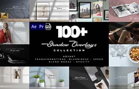 AE/PR模板-100个优雅真实场景投影动画 Realistic Shadow Overlays Collection