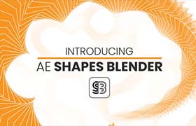 AE脚本-形状线条图形路径偏移混合动画制作工具 AE Shapes Blender 1.0.1 + 使用教程