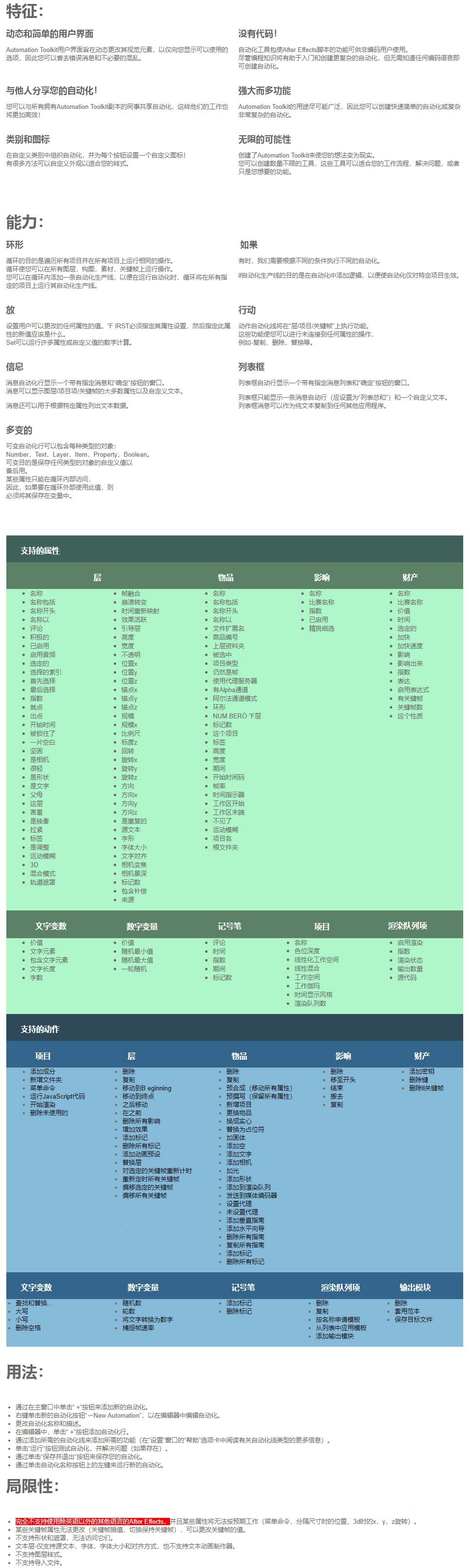 AE脚本-自定义创建效果脚本编辑器 Automation Toolkit v1.0.3.7 + 使用教程插图