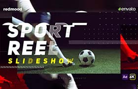 AE模板-动感个性炫酷的能量体育运动主题影像剪辑宣传视频 Sport Reel Slideshow