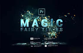 PR模板-漂亮优雅魔法粒子动画文字标题开场片头 Magic Fairy Particles Titles