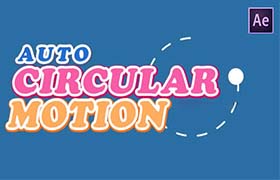 AE脚本-圆环矩阵排列循环运动跟随MG动画脚本 AutoCircularMotion v1.03