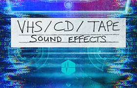 音效素材-怀旧复古风格CD磁带播放器VHS音效快进倒带按键素材 Triune Digital VHS CD TAPE SFX