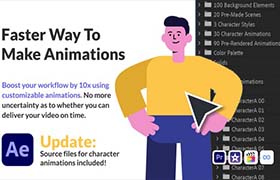 AE/PR模板-商务办公MG卡通人物场景动画 Character Animation Pack – Office and Corporate