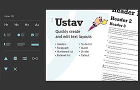 AE脚本-快速创建编辑文本字符段落排版布局设计 Ustav V1.0.1 Win/Mac+使用教程