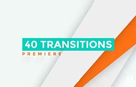 PR模板-40个简洁个性彩色图形遮罩转场过渡预设 Transitions Pack Premiere Pro