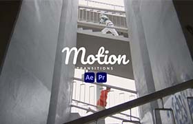 AE模板-12个无缝运动切换样式的转场过渡动画素材包含mogrt项目 Motion Transitions