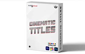 PR模板-20种电影片段视频文字标题字幕条动画预设 StudiosPlanet – Cinematic Titles Bundle