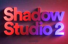 AE插件-中文汉化精致华丽真实阴影拖尾投影插件 Shadow Studio 2 v1.2.9 Win