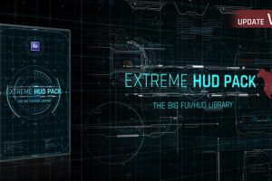 AE模板-未来数字科技感华丽HUD动态图形UI界面元素动画 Extreme HUD Pack v1.1