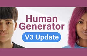 Blender插件-三维立体人物模型生成器 Human Generator v3.0.5