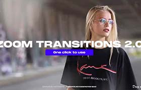 PR模板-缩小放大变化的视觉冲击无缝转场过渡包含预设预设 Zoom Transitions 2.0