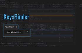 AE脚本-一键快速整合简化关键帧整体控制操作工具 KeysBinder v1.05