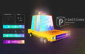AE脚本-快速生成立体三维圆柱矩形立方体 3D Primitives Generator V2.0+使用教程