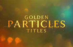 AE模板-金色发光闪耀光斑粒子颁奖典礼文字标题开场片头 Awards Particles Titles Luxury Titles