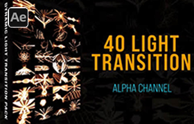 AE模板-40个发光线条流动转场动画 Light Lines Transition Pack