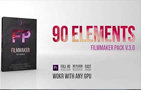 PR预设-90个高质量转场过渡和调色预设 Filmmaker Pack V 3.0