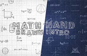 AE模板-手绘素描几何数学公式图形元素动画 Math Hand Draw Intro