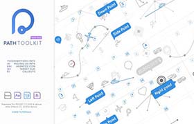 AE/PR模板-自定义交通工具线路路径信息数据图表文字动画制作工具 Path Toolkit Diagram Chart Maker