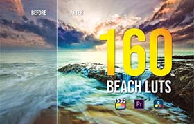 LUTS预设-160种户外海洋沙滩VLOG度假LUT调色预设 Beach LUTs Color Grading