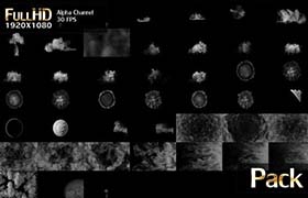 视频素材-46个各类烟雾形态动画透明通道视频素材 Smoke