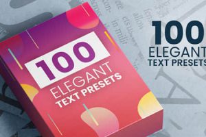 AE预设-100种优雅文字标题进入退出动画 第1季 Elegant Text Presets