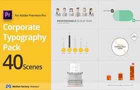 Pr预设-公司商务企业商务会议介绍宣传MG片头动画 SEO Corporate Typography Pack for Premiere Pro