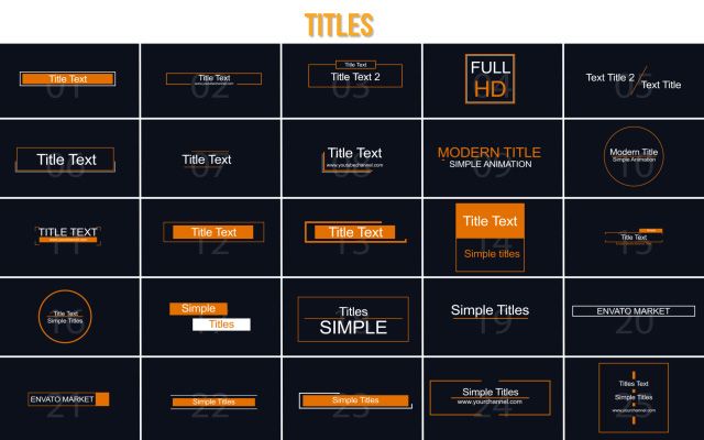 AE模板-150组文字标题徽章标签MG动画图形动态图形元素包 Motion Design Package插图3