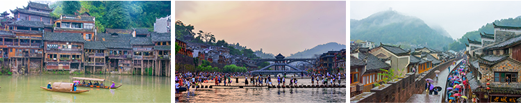 湖南凤凰古城风光吊脚楼旅游风景点景区夜景万名塔摄影图片照素材插图8