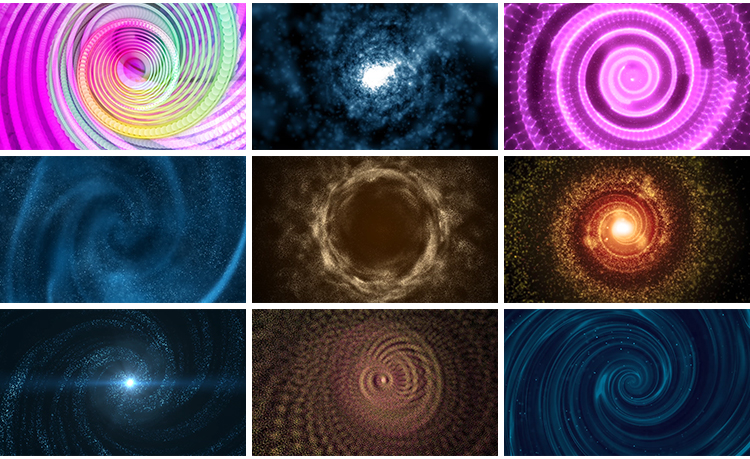 时空隧道穿梭虫洞旋涡转动粒子晚会歌舞台大屏幕背景LED视频素材插图8