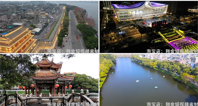 广东潮州城市建筑景点风光航拍风景素材高清旅游自然治愈系短视频插图8