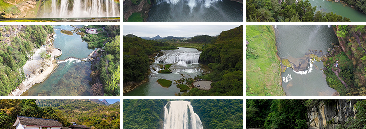 贵州黄果树瀑布旅游自然风景点水流山水高清实拍航拍风光视频素材插图8