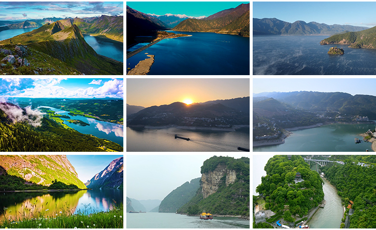 祖国大好河山川湖海三峡万里长江两岸自然风景轮船航行短视频素材插图8