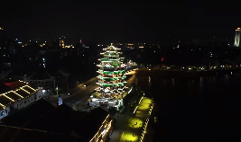 惠州夜晚地标夜景短视频素材