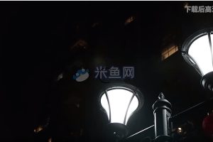 夜晚街面路灯视频素材