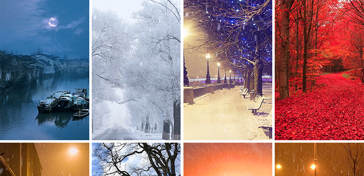 竖版竖屏唯美下雨雪景清新自然风景治愈系美景色直播背景视频素材插图22