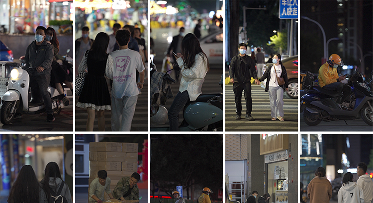 城市夜景夜晚人物情感孤独街景街拍人流治愈系抖音高清短视频素材插图19