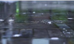 雨滴路面街道下雨视频素材