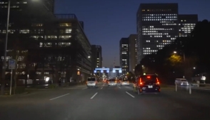 半夜日本道路开车视频素材
