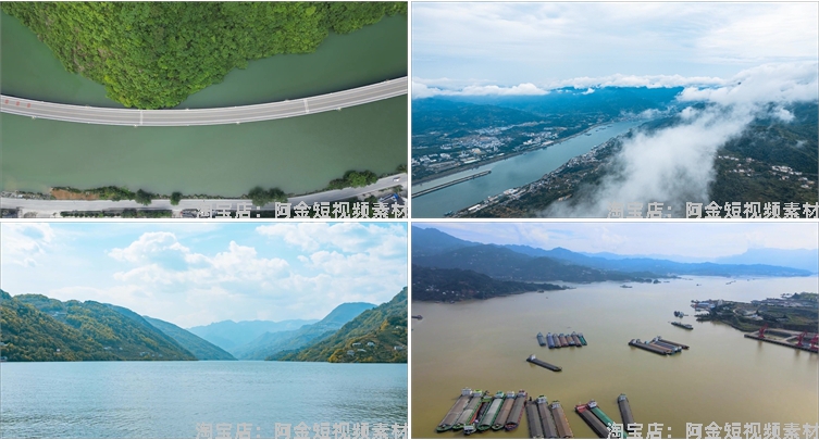 湖北宜昌城市建筑自然风光三峡大坝风景素材高清旅游景点短视频插图3