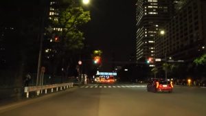 日本道路夜晚开车视频素材