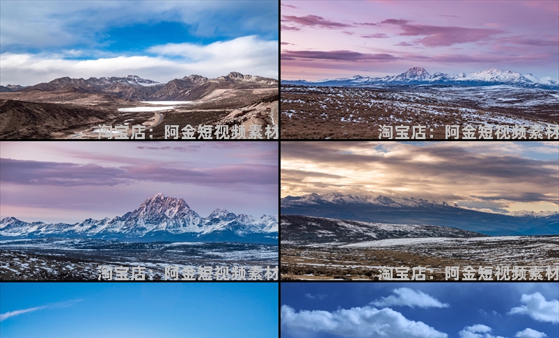 4K雪山风光冰川日照金山风景素材高清旅游自然唯美治愈系短视频插图3