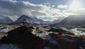 雪山登山励志视频素材