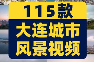 大连城市景点建筑风光航拍风景素材高清旅游自然治愈系短视频背景