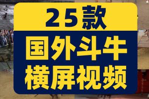 斗牛节比赛中视频无人直播刺激新奇特国外高清解压小说推文素材