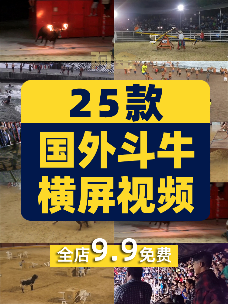 斗牛节比赛中视频无人直播刺激新奇特国外高清解压小说推文素材插图