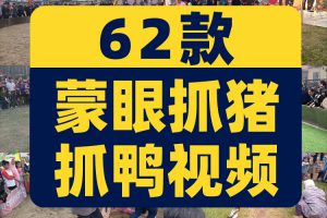 越南蒙眼抓猪抓鸭趣味比赛直播国外高清解压中视频小说推文素材