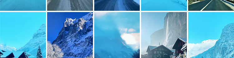 竖屏雪山雪景唯美冬季风景治愈系走拍开车视角旅途美景色视频素材插图14