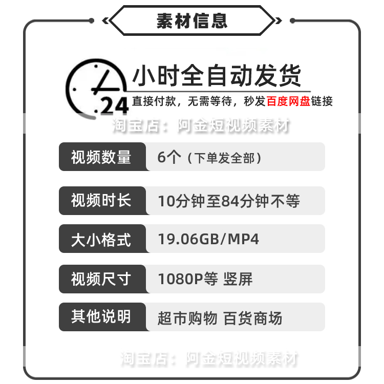 超市购物清仓大卖场百货无人直播间绿幕高清背景素材视频带货场景插图1