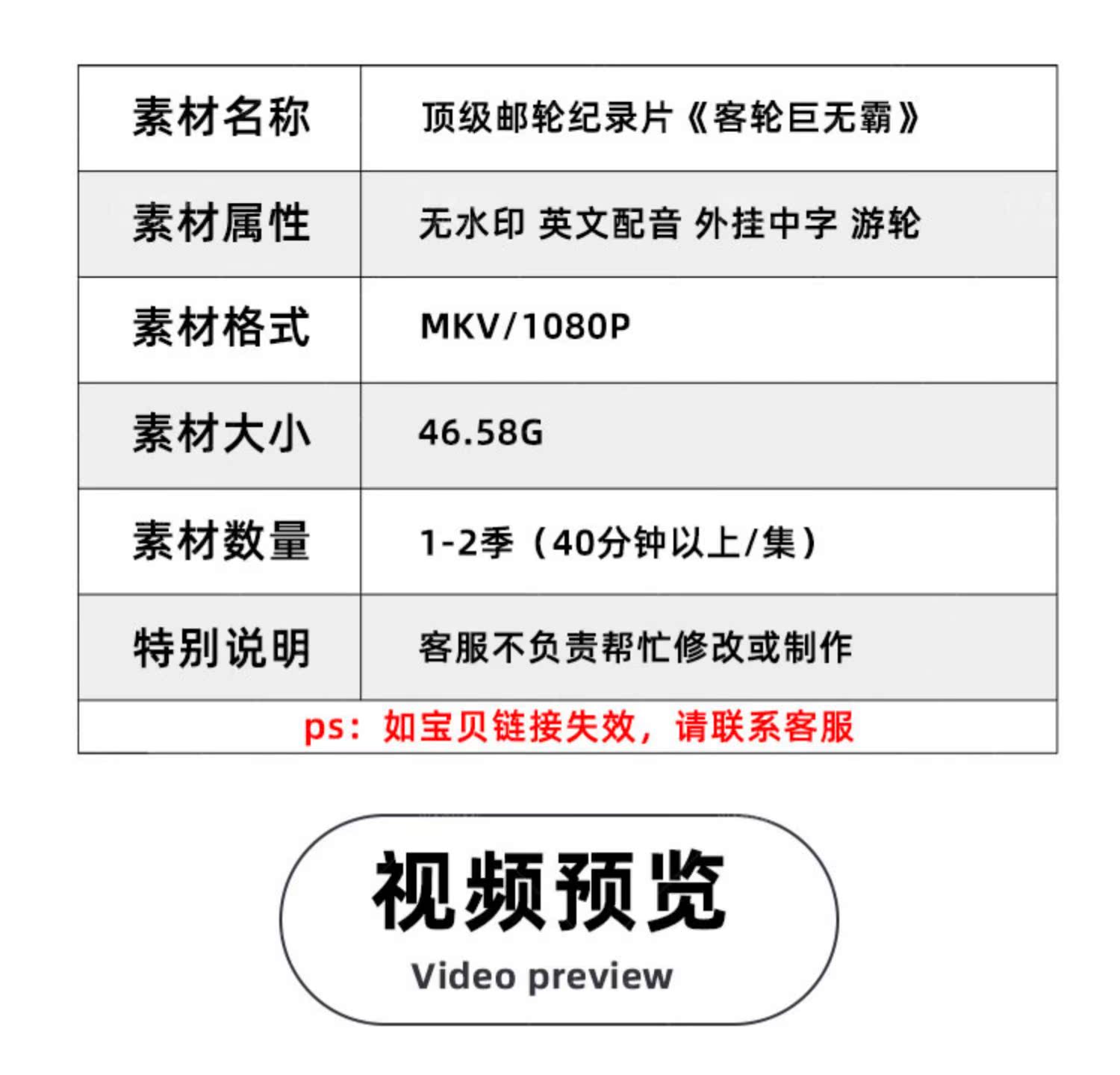 邮轮纪录片客轮巨无霸1-2季自媒体快手抖音视频剪辑素材插图1